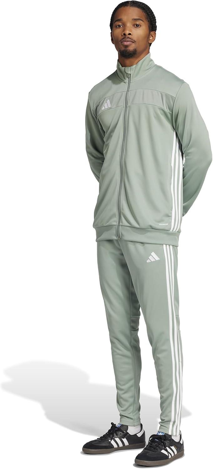 imageadidas Mens Tiro 25 Essentials Training PantsSilver GreenWhite