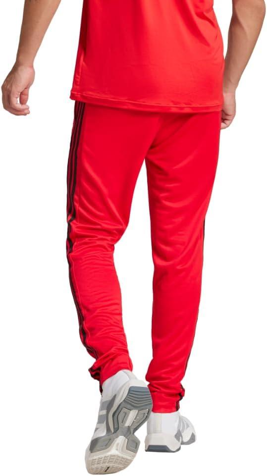 imageadidas Mens Train Essentials 3Stripes PantsPure RubyBlack