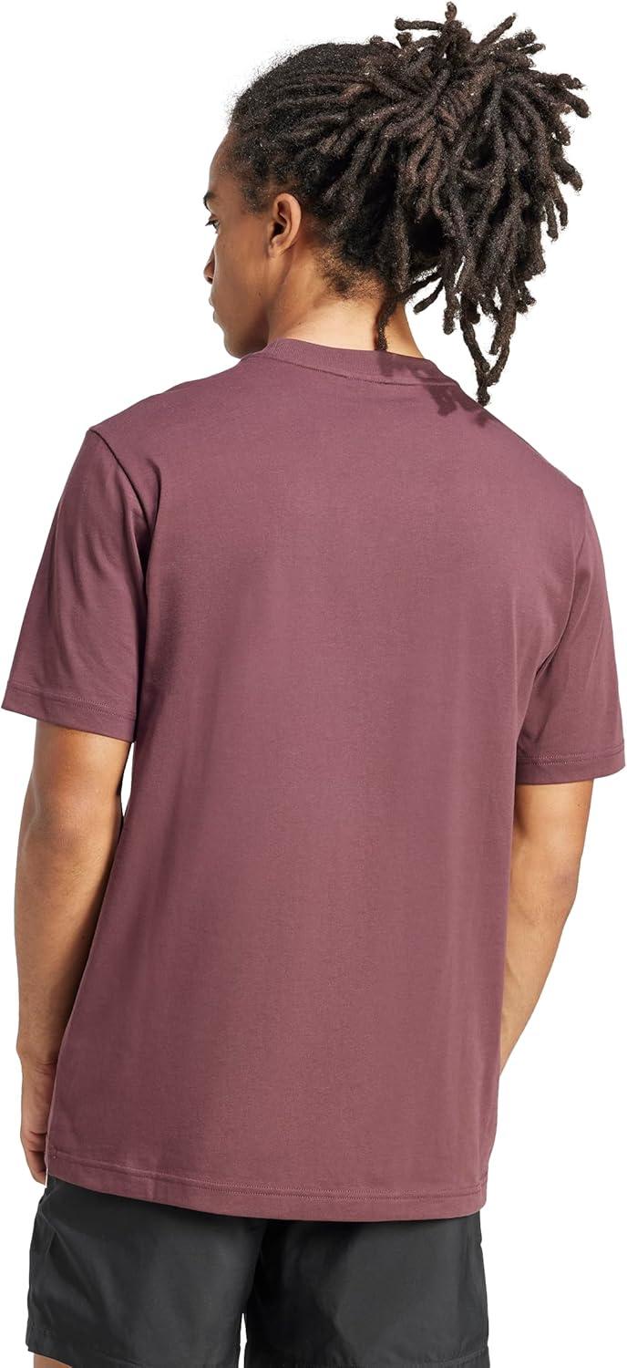 imageadidas Originals Mens Essentials Small Logo Single Jersey TShirtAurora RubyWhite