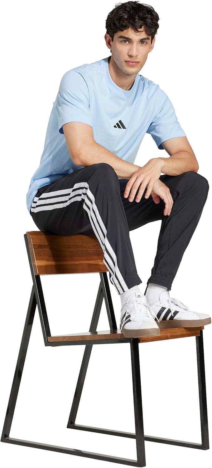 imageadidas Originals Mens Essentials Small Logo Single Jersey TShirtBlueBlack