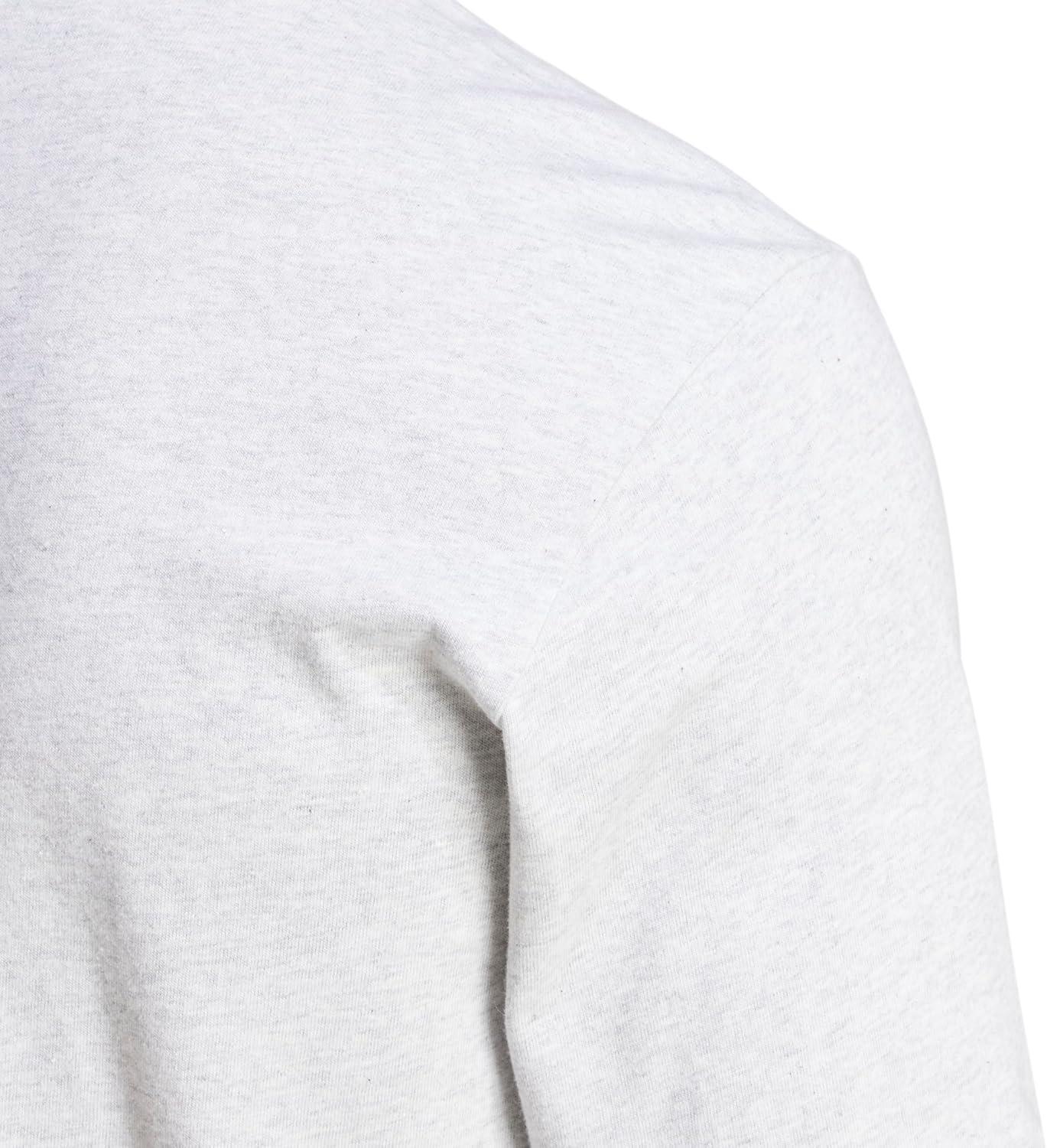 imageadidas Originals Mens Essentials Small Logo Single Jersey TShirtLight Grey HeatherBlack