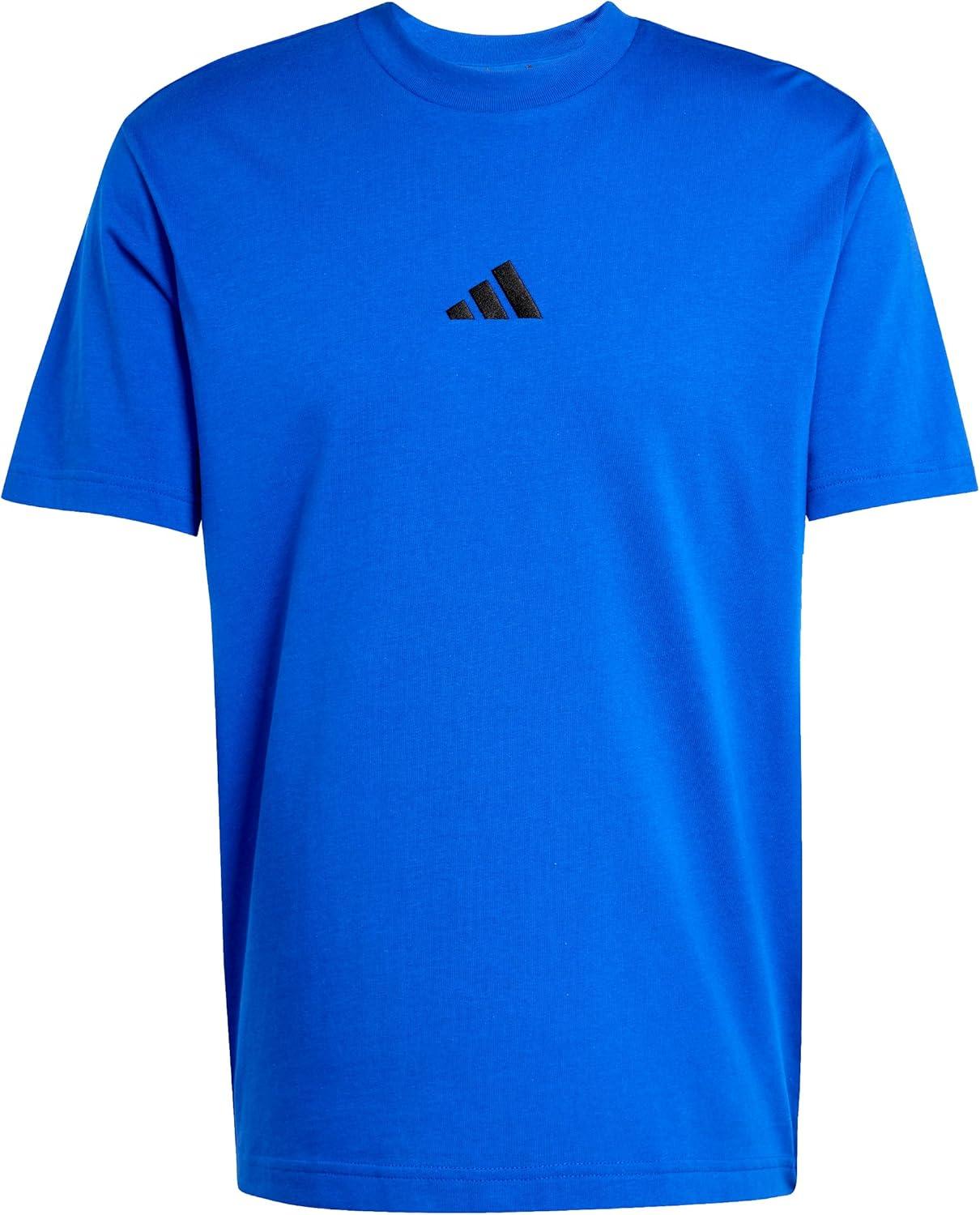 imageadidas Originals Mens Essentials Small Logo Single Jersey TShirtTeam Royal BlueBlack
