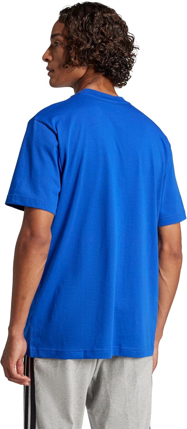 imageadidas Originals Mens Essentials Small Logo Single Jersey TShirtTeam Royal BlueBlack
