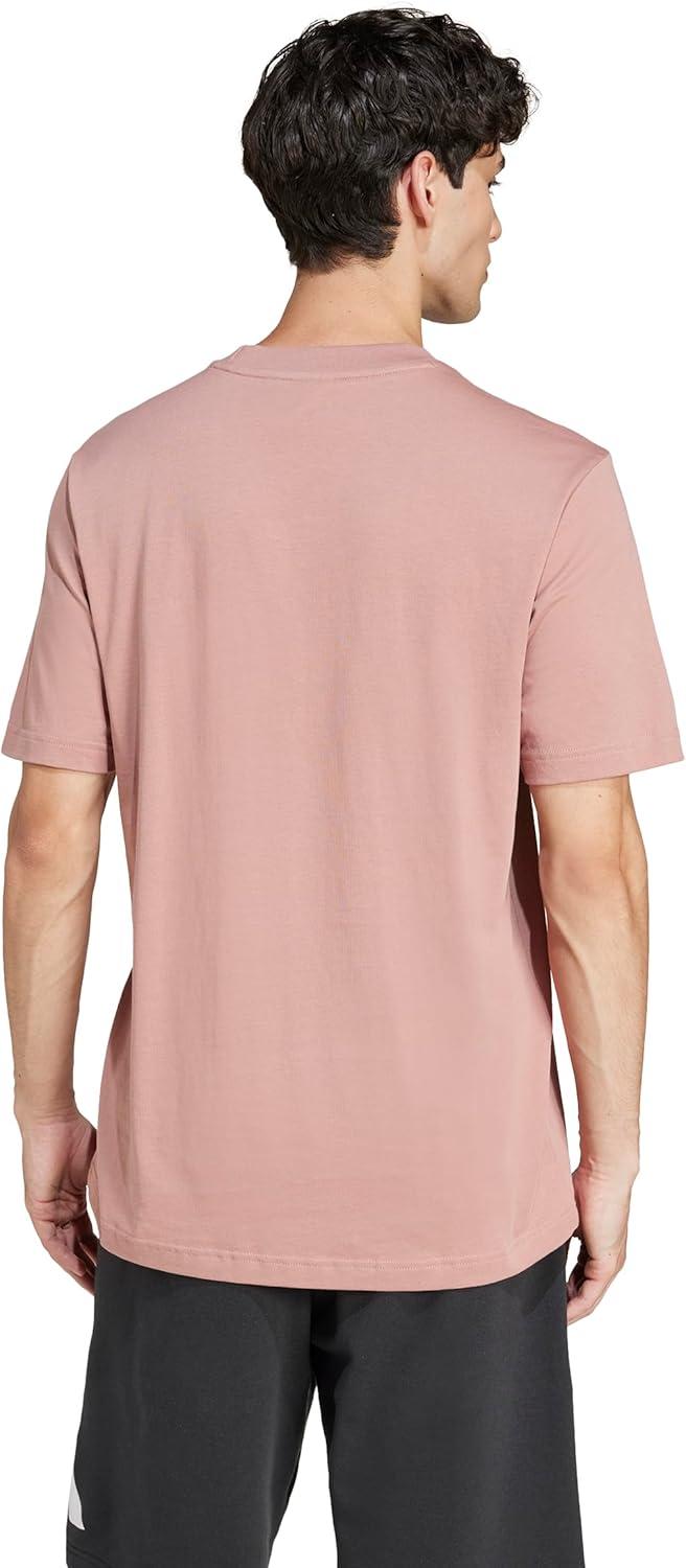 imageadidas Originals Mens Essentials Small Logo Single Jersey TShirtWarm ClayWhite