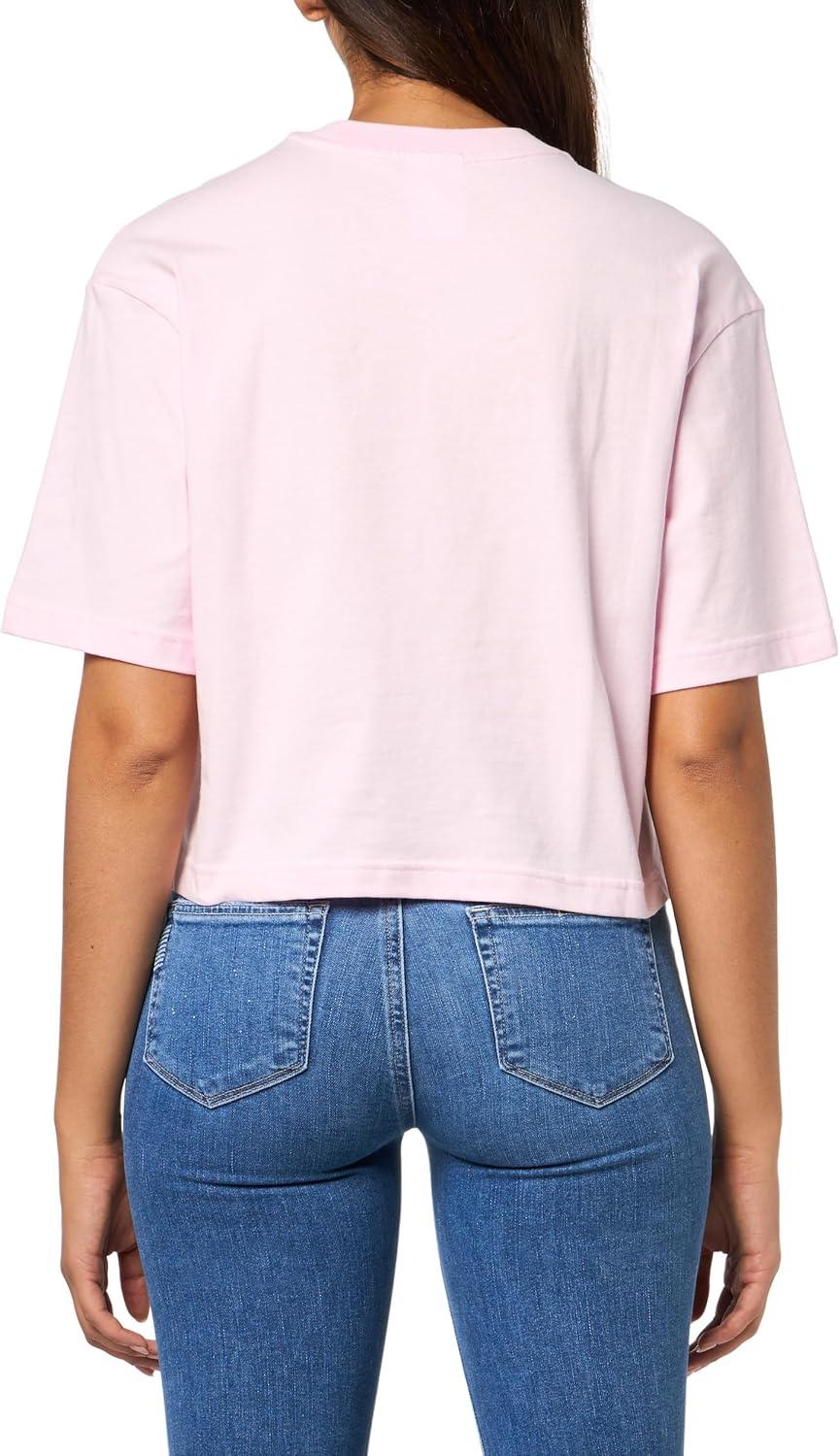 imageadidas Originals Womens Essentials Big Logo Boyfriend TShirtClear PinkWhite