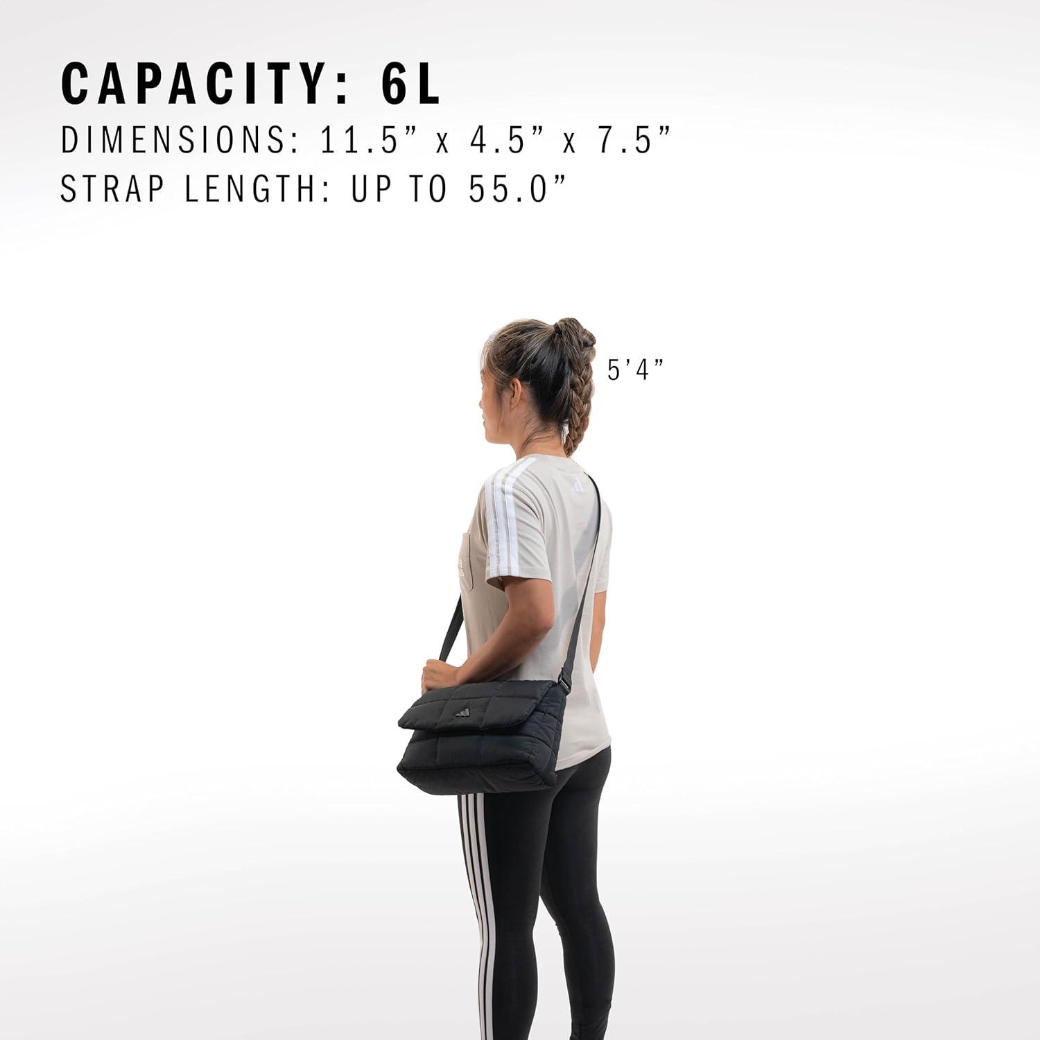 imageadidas Puffer Bag Crossbody for Women QuiltedBlack