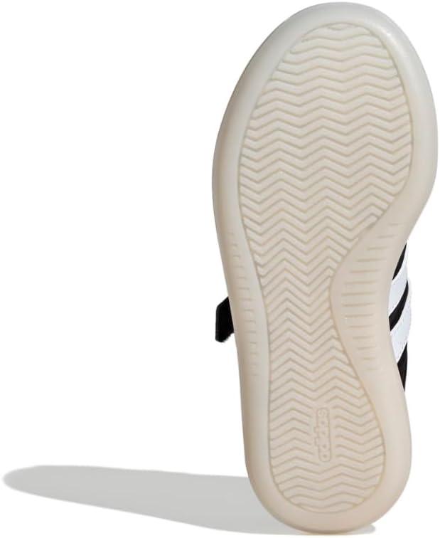 imageadidas UnisexChild Barreda Decode Elastic Lace ampamp Strap SneakerBlackWhiteWhite