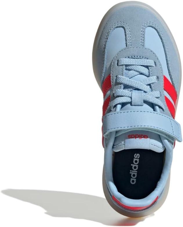 imageadidas UnisexChild Barreda Decode Elastic Lace ampamp Strap SneakerClear SkyBright RedWhite