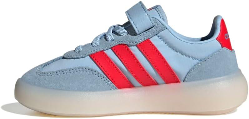 imageadidas UnisexChild Barreda Decode Elastic Lace ampamp Strap SneakerClear SkyBright RedWhite