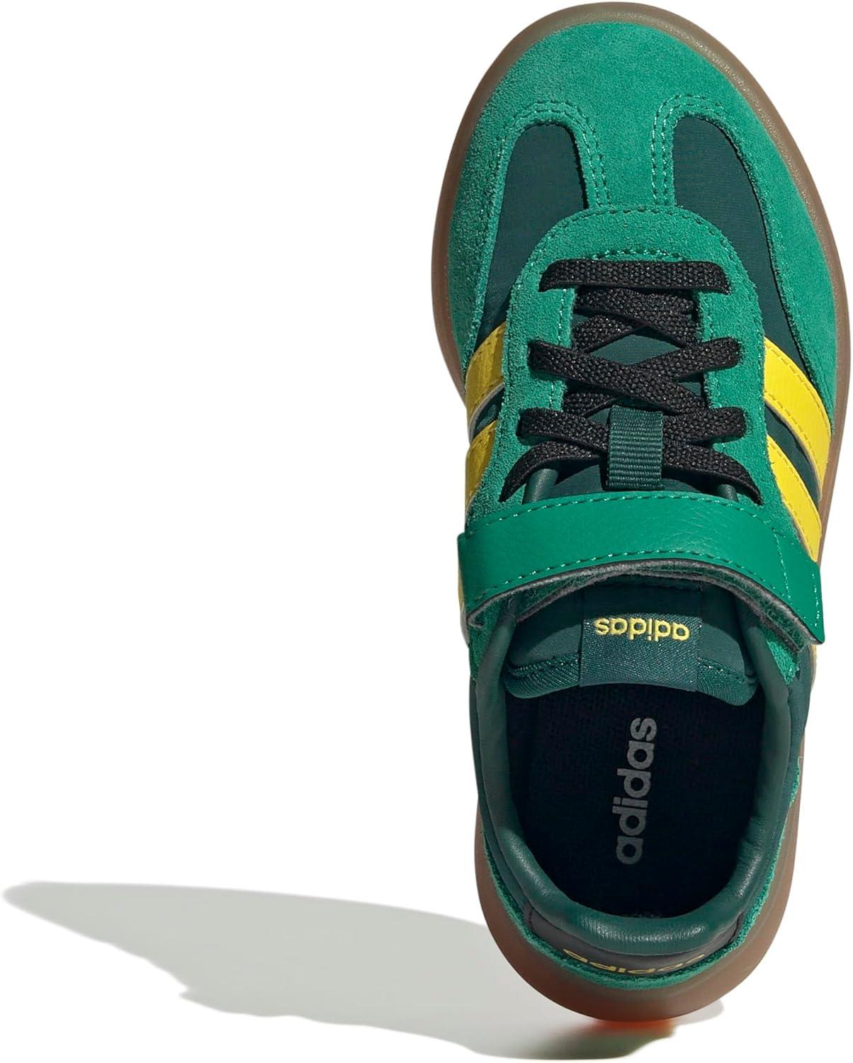 imageadidas UnisexChild Barreda Decode Elastic Lace ampamp Strap SneakerCollegiate GreenYellowCourt Green