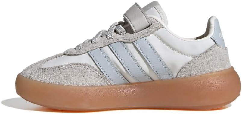 imageadidas UnisexChild Barreda Decode Elastic Lace ampamp Strap SneakerWhiteHalo BlueGrey