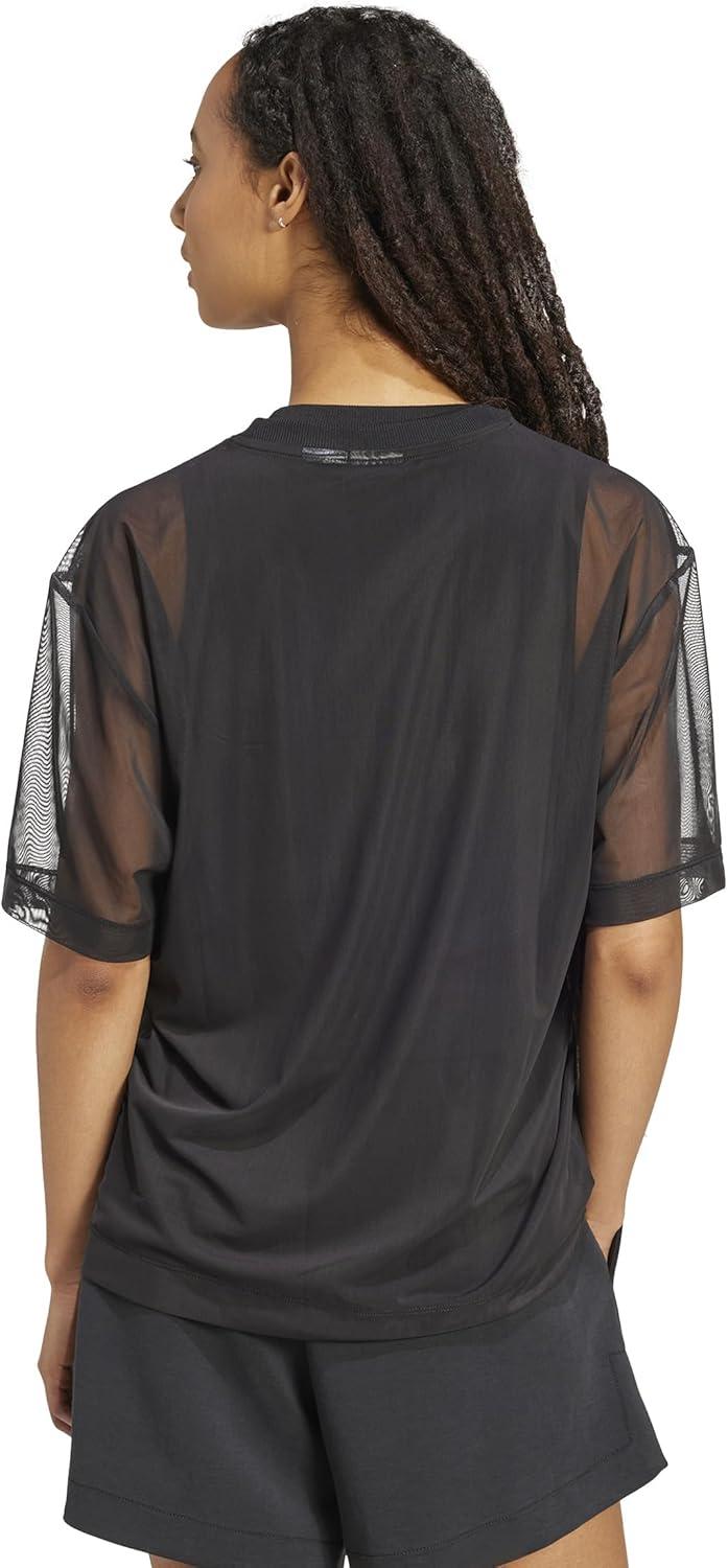 imageadidas Womens All Szn Soft Lux Mesh Loose TShirtBlack