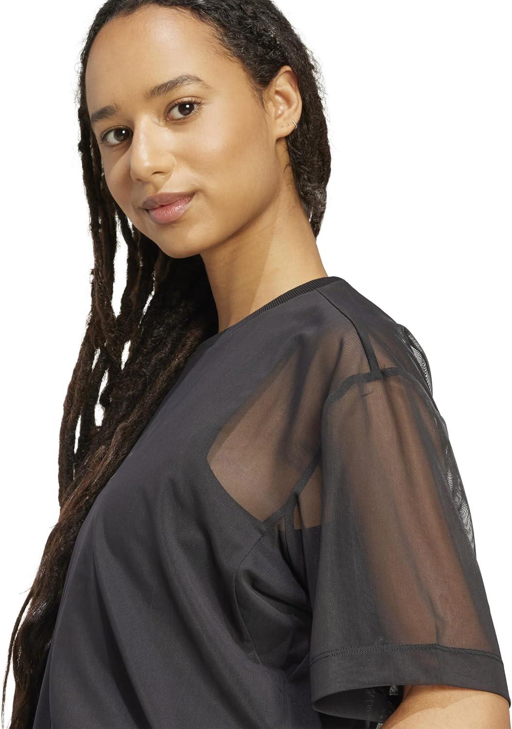 imageadidas Womens All Szn Soft Lux Mesh Loose TShirtBlack