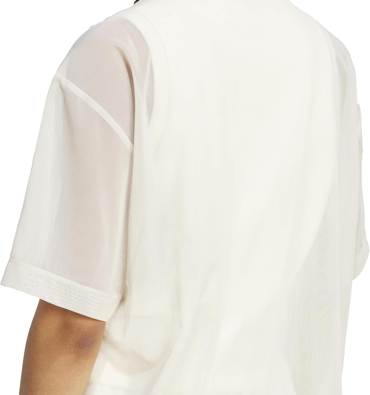 imageadidas Womens All Szn Soft Lux Mesh Loose TShirtWonder Alumina