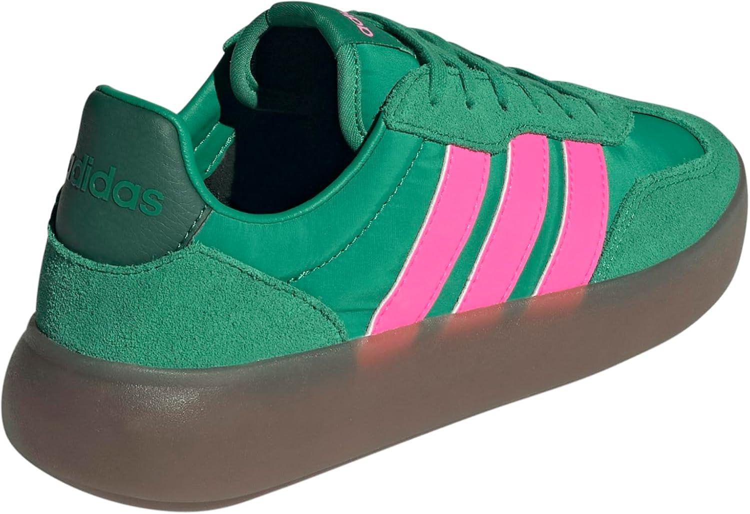 imageadidas Womens Barreda Decode SneakerSemi Court GreenLucid PinkCollegiate Green