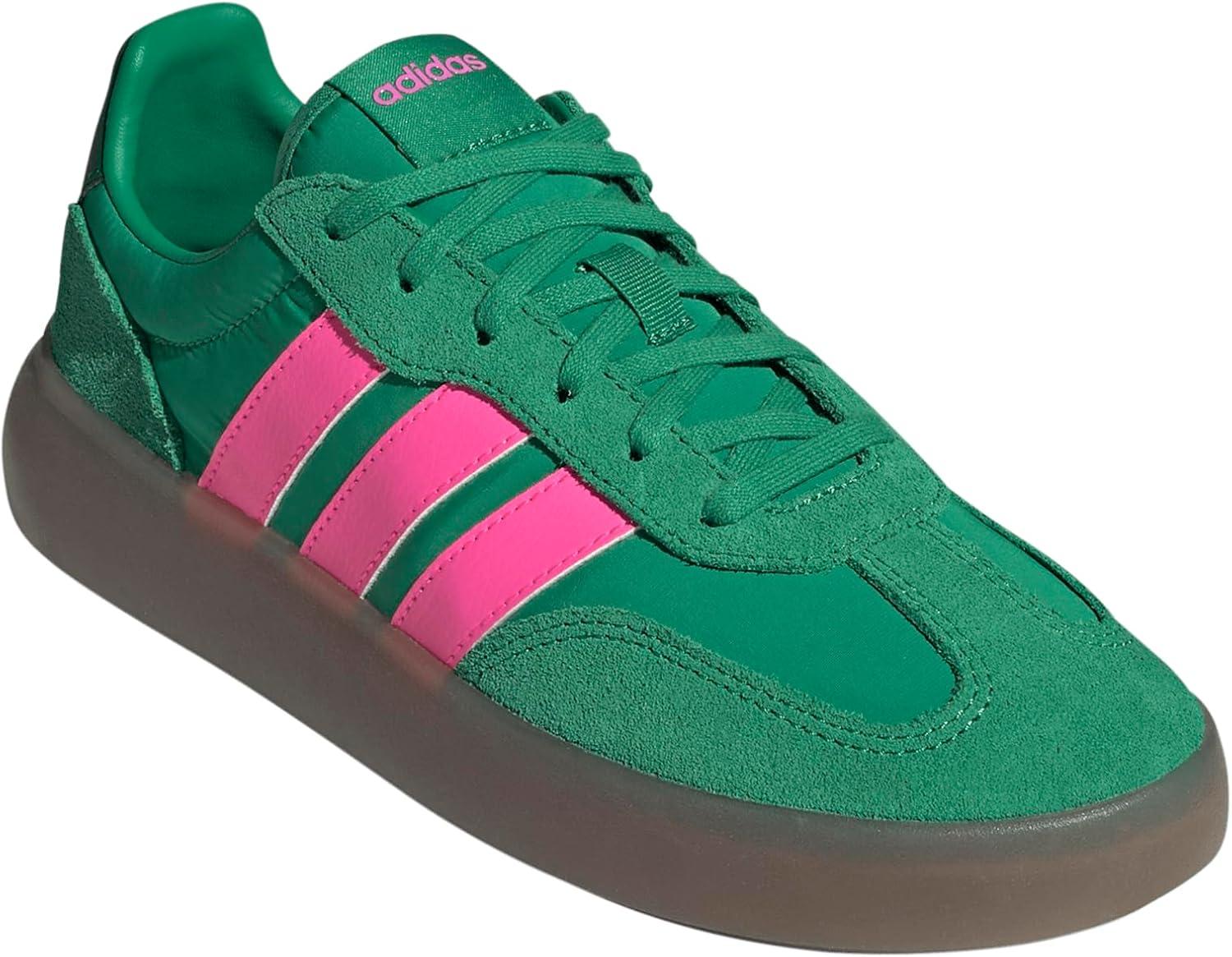 imageadidas Womens Barreda Decode SneakerSemi Court GreenLucid PinkCollegiate Green