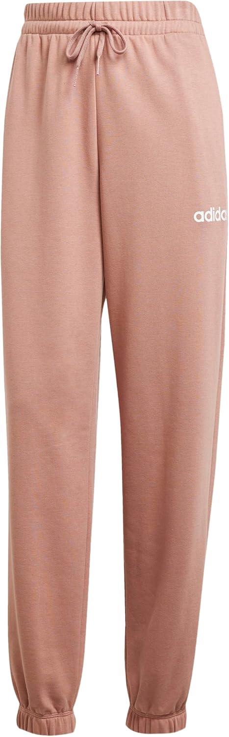 imageadidas Womens Essentials Linear French Terry Cuffed PantsWarm ClayWhite