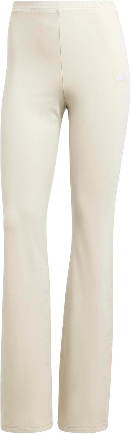 imageadidas Womens Essentials Small Logo Flared LeggingsWonder AluminaWhite