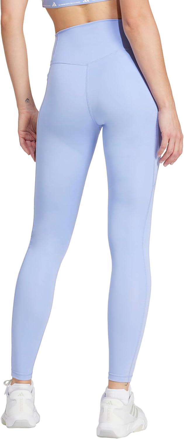 imageadidas Womens Optime Essentials Stash Pocket Full Length LeggingsBlue Spark