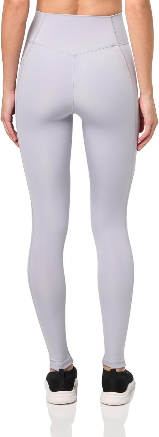 imageadidas Womens Optime Essentials Stash Pocket Full Length LeggingsGlory Grey