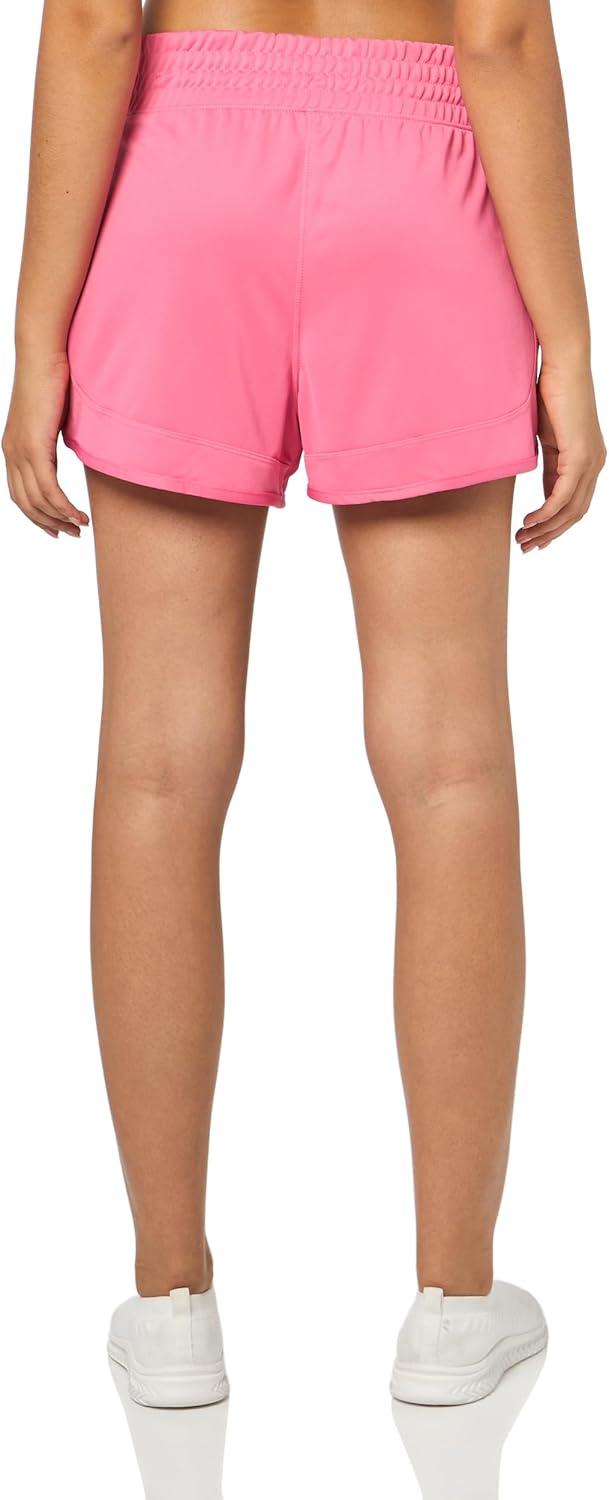 imageadidas Womens Pacer Essentials Knit HighRise Training ShortsPink FusionWhite