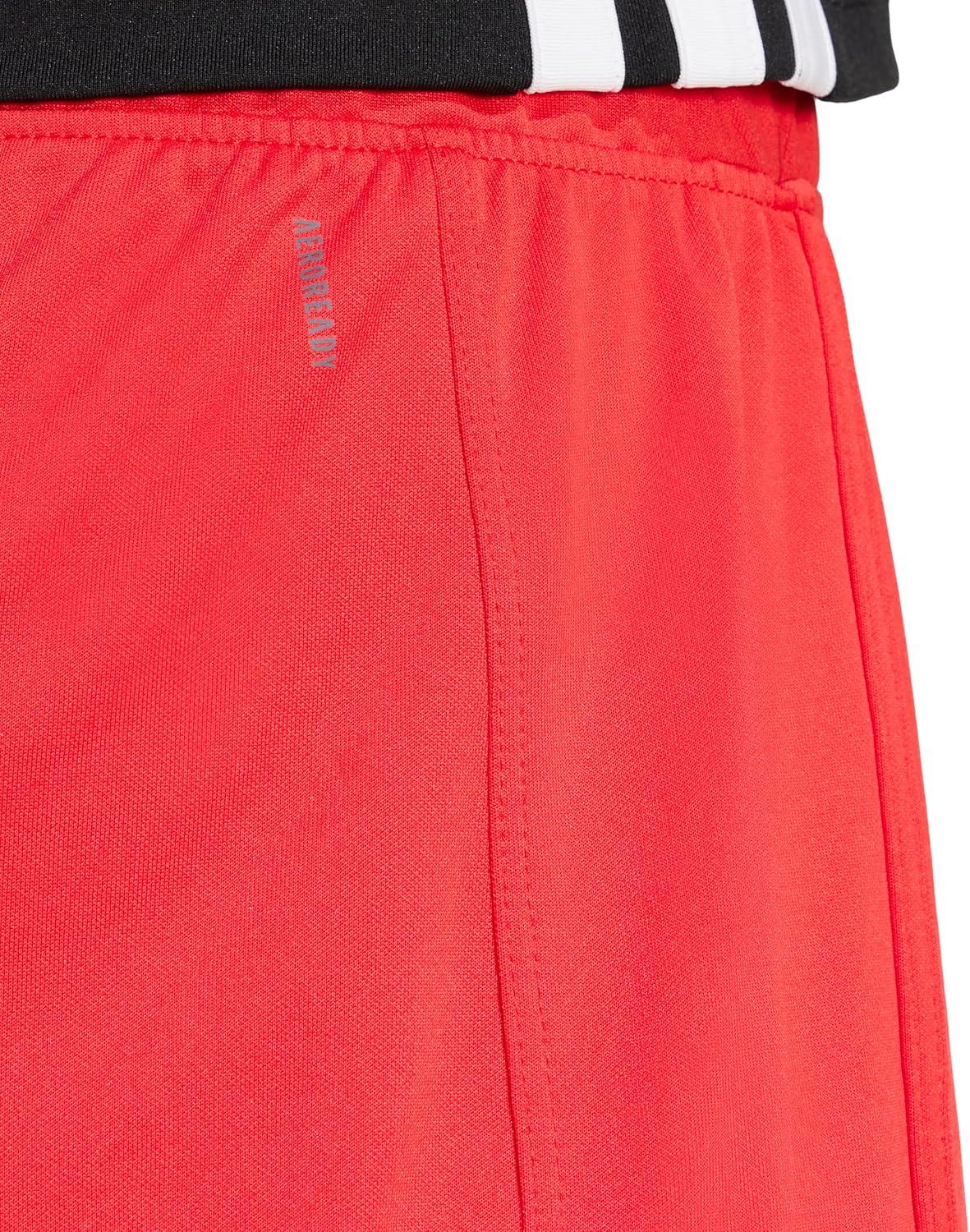imageadidas Womens Pacer Essentials Knit HighRise Training ShortsPure RubyBlack