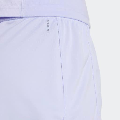 imageadidas Womens Pacer Essentials Knit HighRise Training ShortsViolet ToneWhite