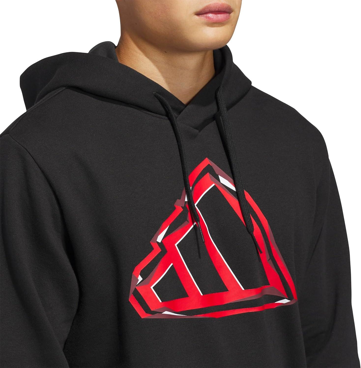 imageadidas mens Big Logo Graphic HoodieBlack