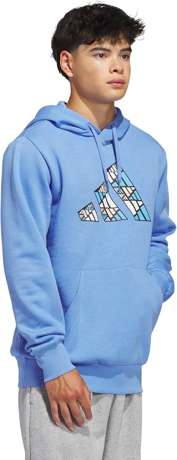 imageadidas mens Big Logo Graphic HoodieBlue Fusion