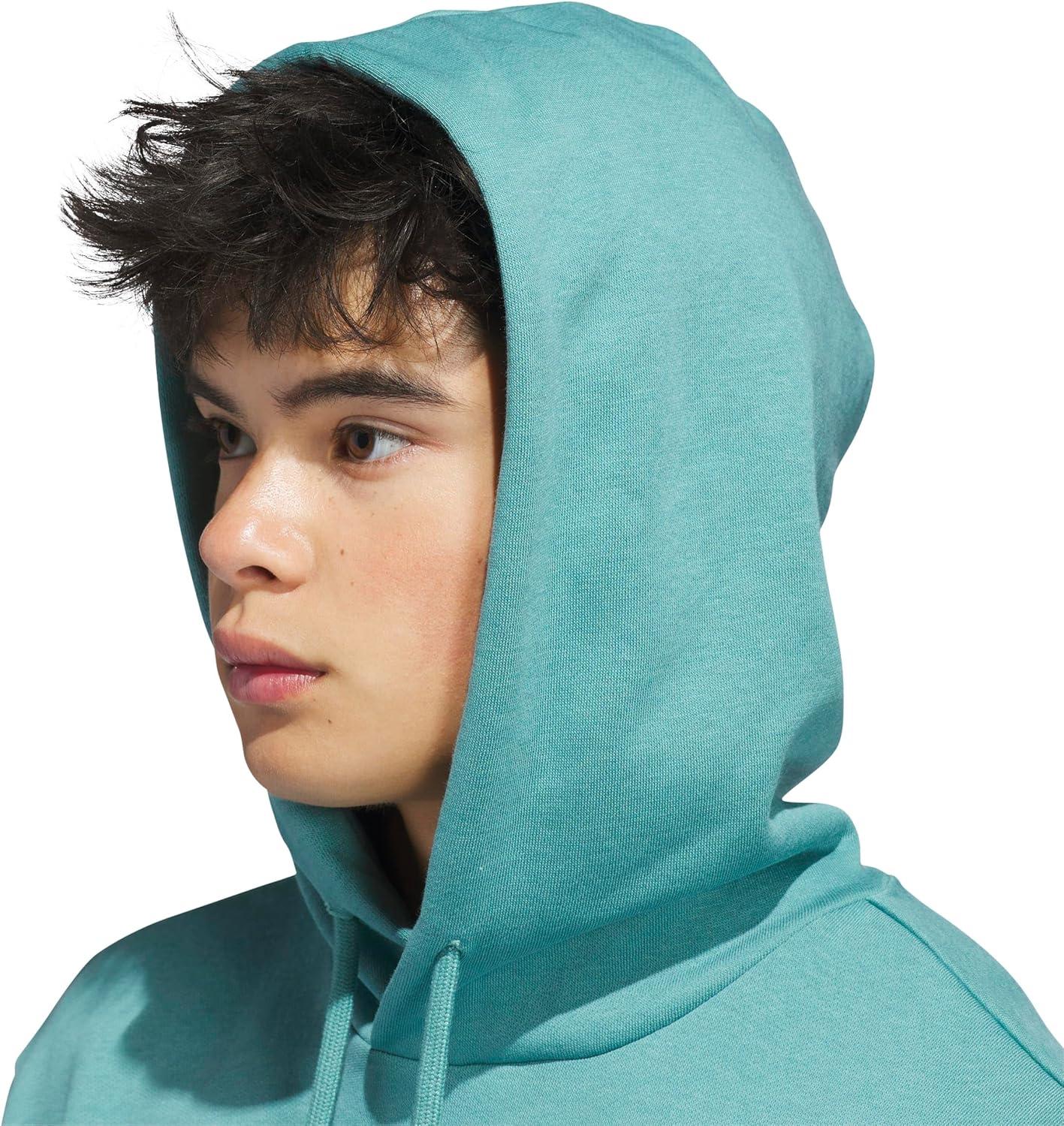 imageadidas mens Big Logo Graphic HoodiePowder Teal