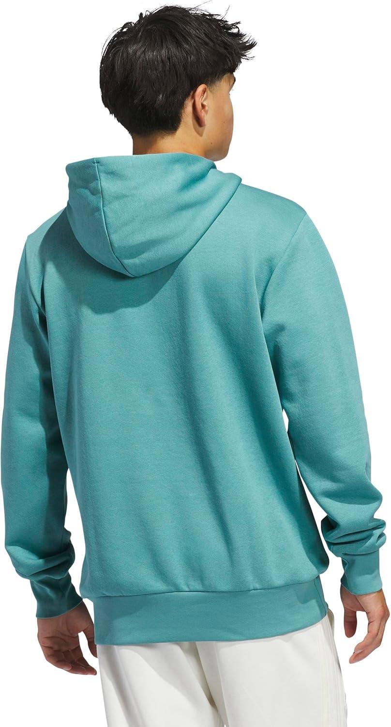 imageadidas mens Big Logo Graphic HoodiePowder Teal