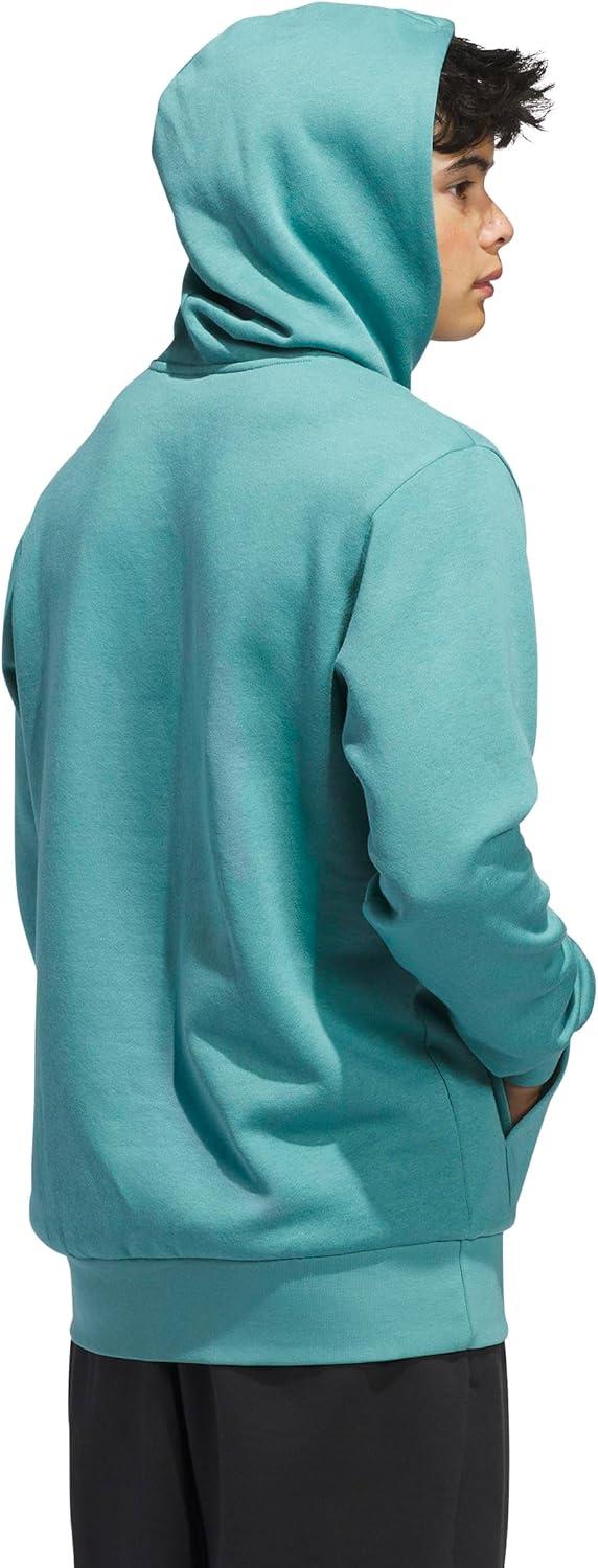 imageadidas mens Big Logo Graphic HoodiePowder TealGrey