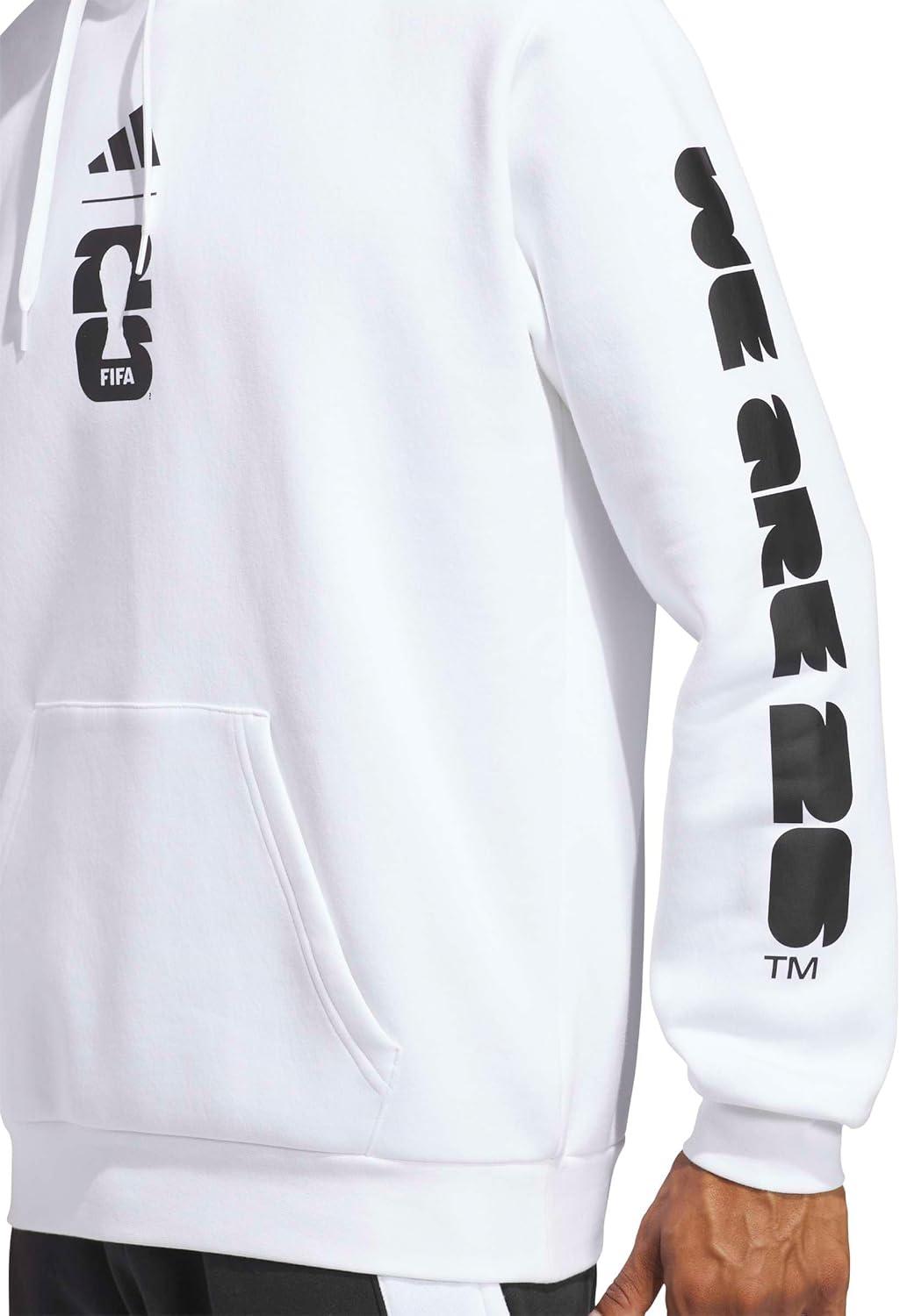 imageadidas mens Fifa World Cup 26 Match Ball Graphic HoodieWhite