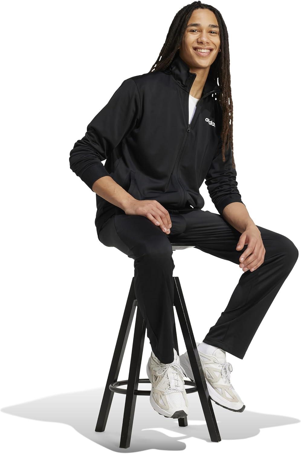 imageadidas mens Train Linear Track SuitBlack