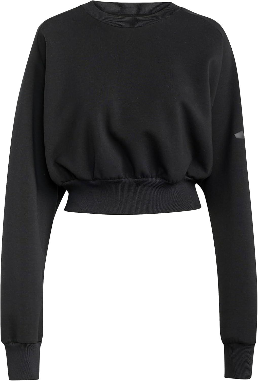 imageadidas womens All Szn Soft Lux Loose SweatshirtBlack