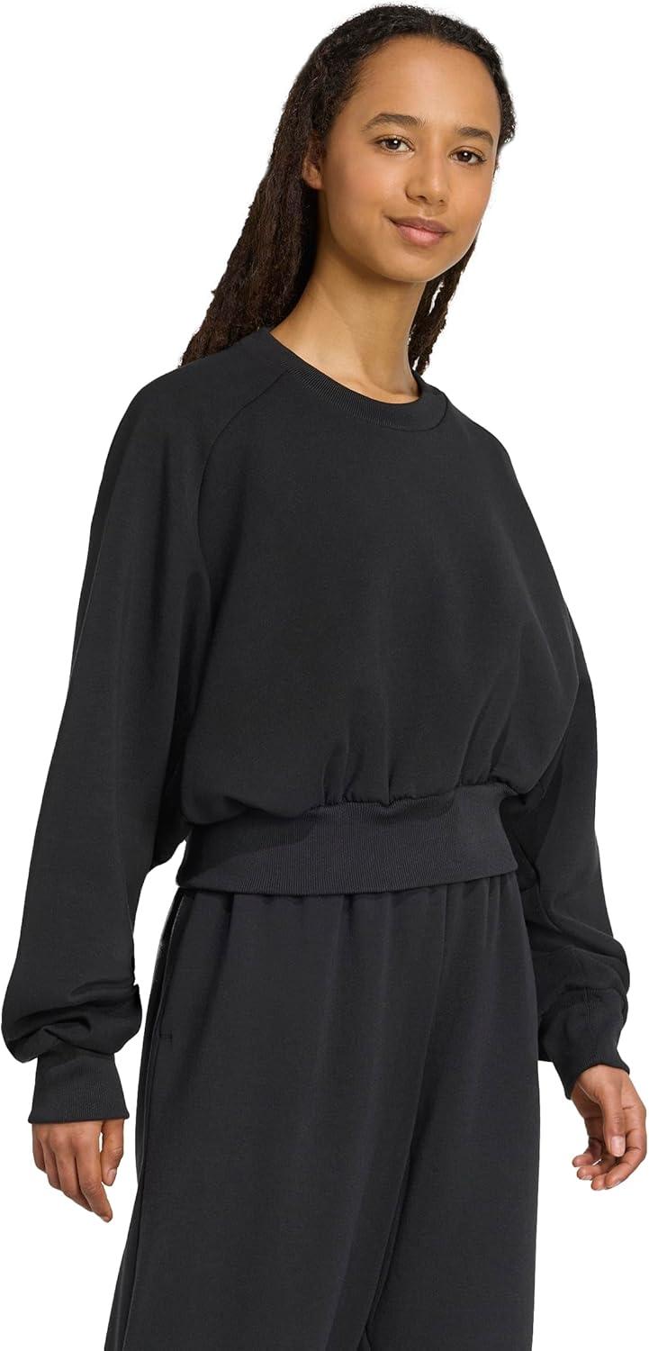imageadidas womens All Szn Soft Lux Loose SweatshirtBlack