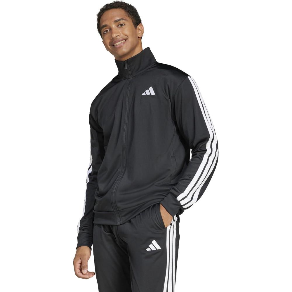 imageadidas Mens 3Stripes Tricot Track TopBlack