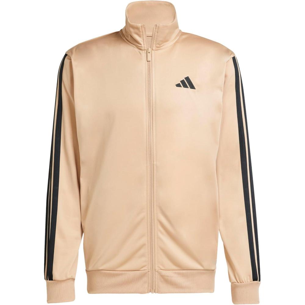 imageadidas Mens 3Stripes Tricot Track TopWarm Sandstone