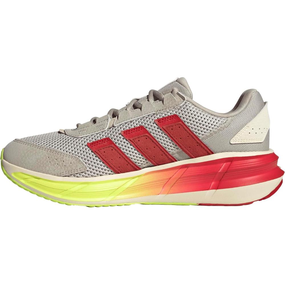 imageadidas Mens Astrastar SneakerWonder AluminaBetter ScarletLucid Lemon