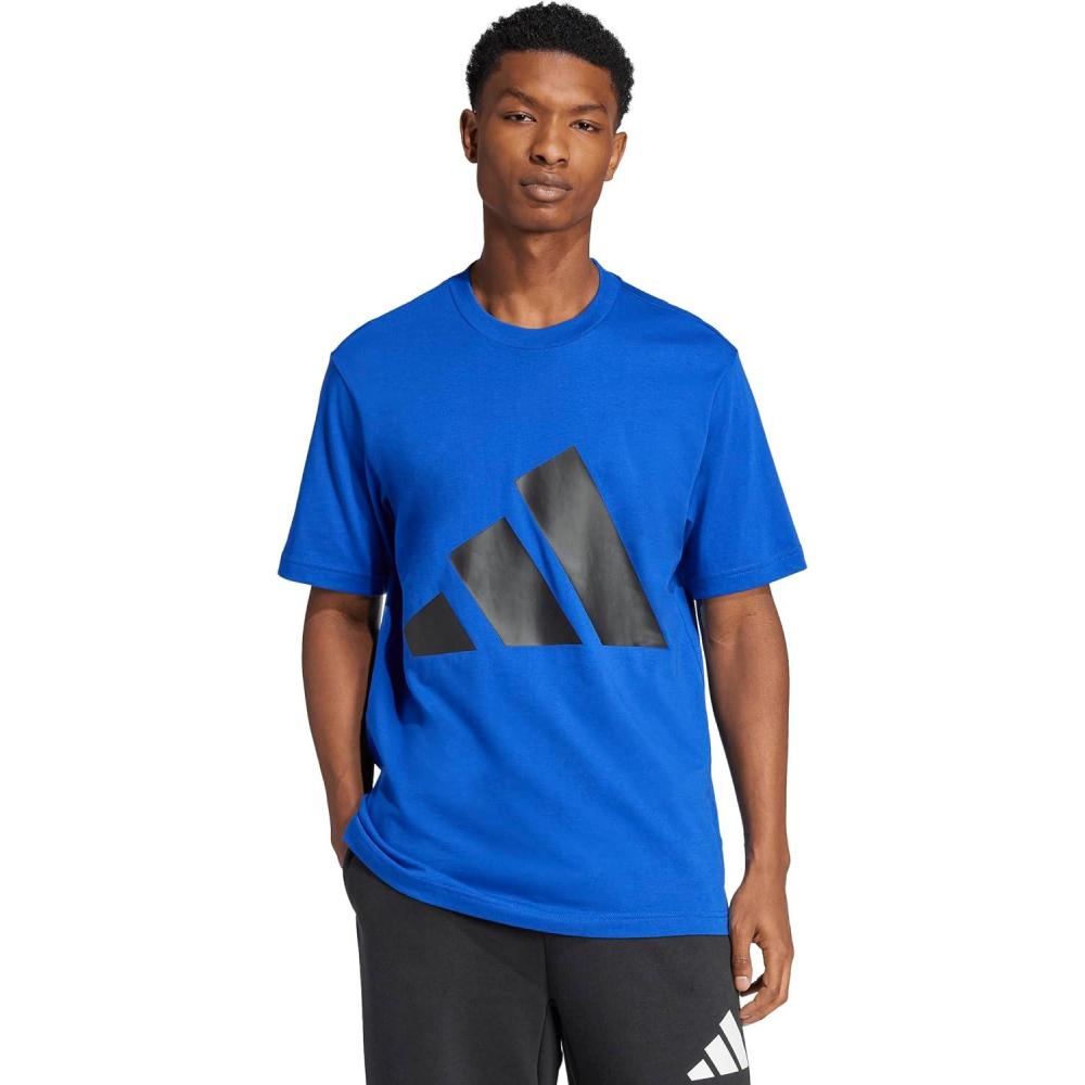 imageadidas Mens Essentials Big Logo TShirtTeam Royal BlueBlack