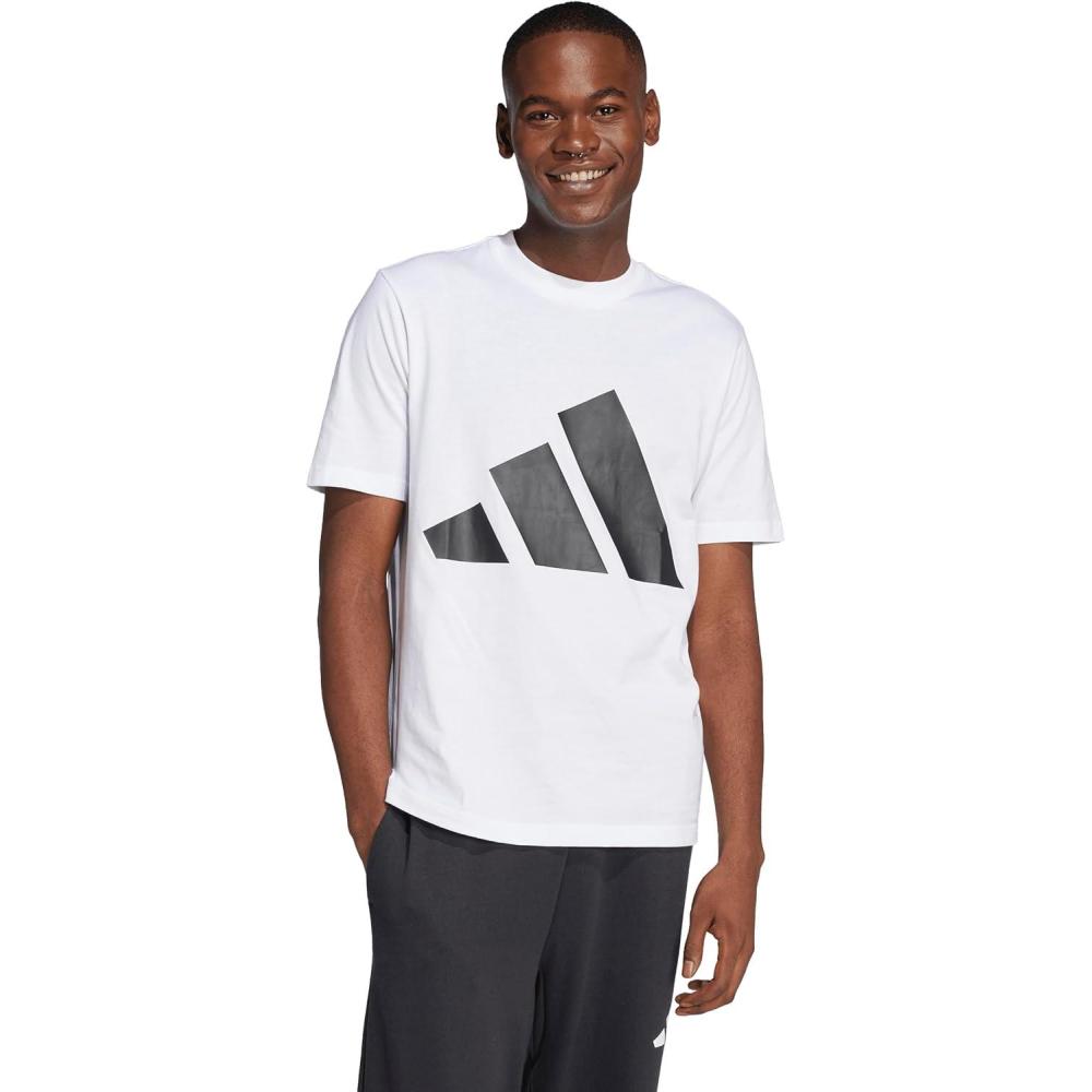 imageadidas Mens Essentials Big Logo TShirtWhiteBlack