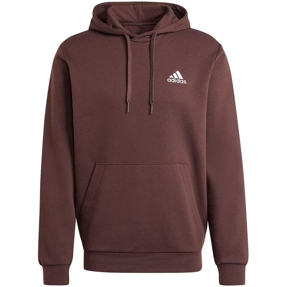 imageadidas Mens Essentials Fleece HoodieShadow Brown
