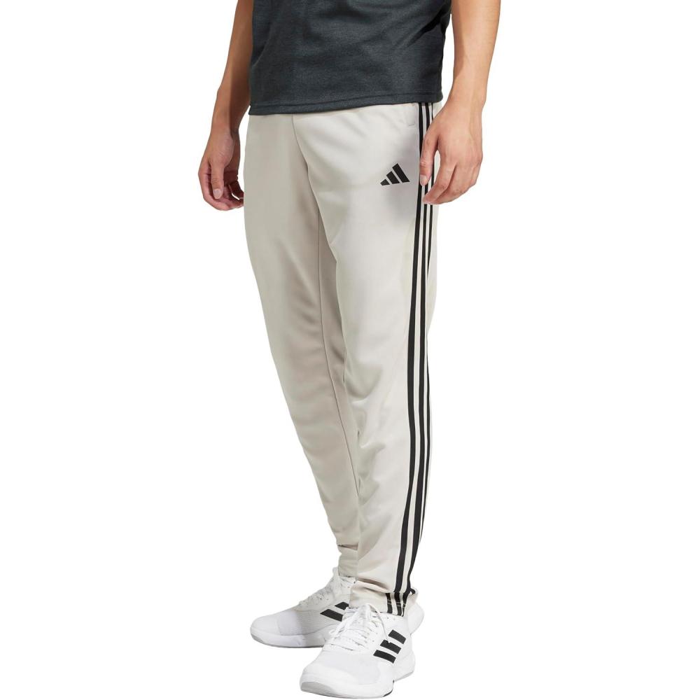 imageadidas Mens Train Essentials 3Stripes PantsWonder AluminaBlack