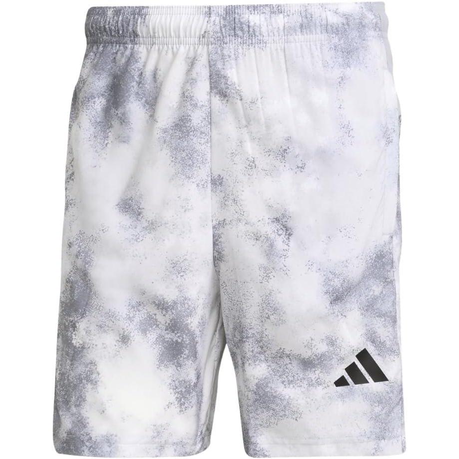 imageadidas Mens Train Essentials All Over Printed ShortsHalo Silver