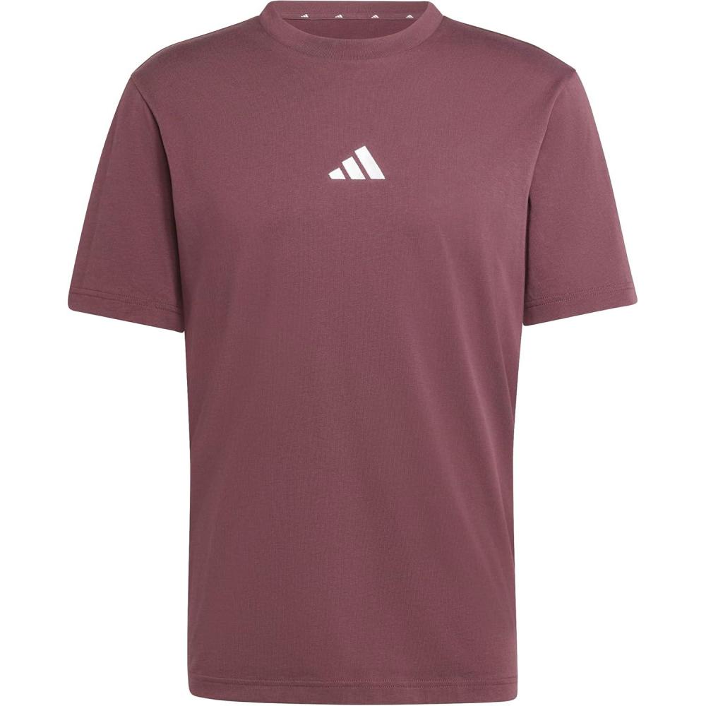 imageadidas Originals Mens Essentials Small Logo Single Jersey TShirtAurora RubyWhite