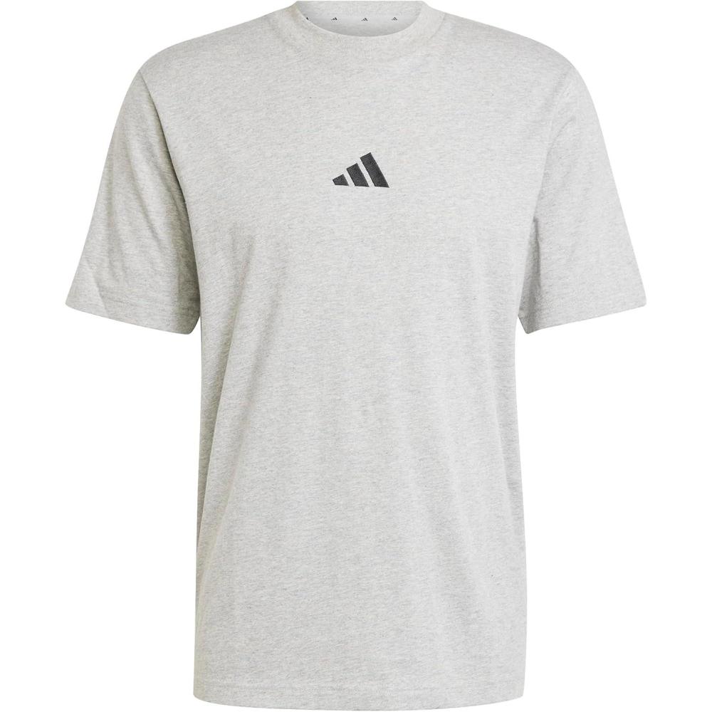 imageadidas Originals Mens Essentials Small Logo Single Jersey TShirtMedium Grey HeatherBlack