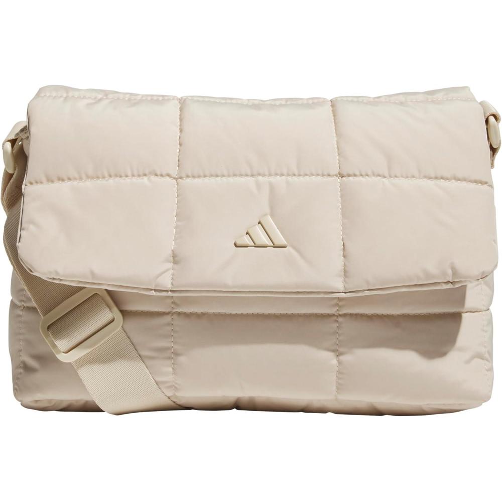 imageadidas Puffer Bag Crossbody for Women  QuiltedCrystal Linen Beige
