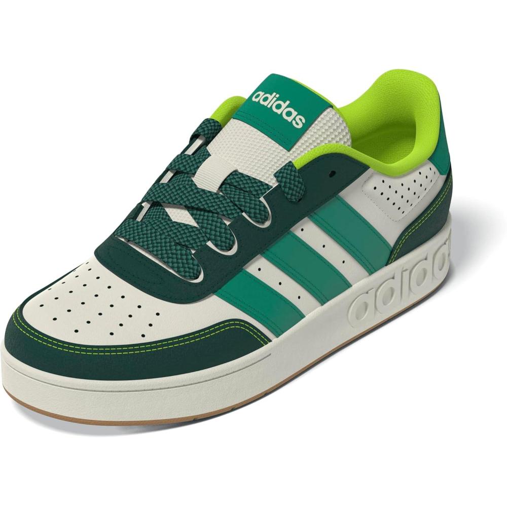 imageadidas UnisexChild Breakbase SneakerOff WhiteCollegiate GreenCourt Green
