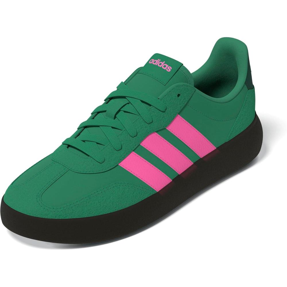 imageadidas Womens Barreda Decode SneakerSemi Court GreenLucid PinkCollegiate Green