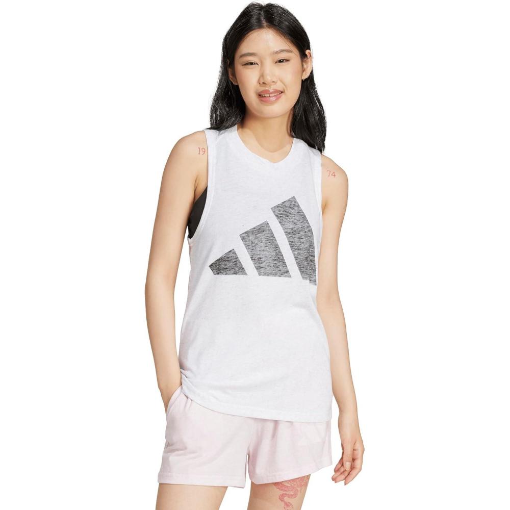 imageadidas Womens Essentials Winners Tank TopWhiteBlack